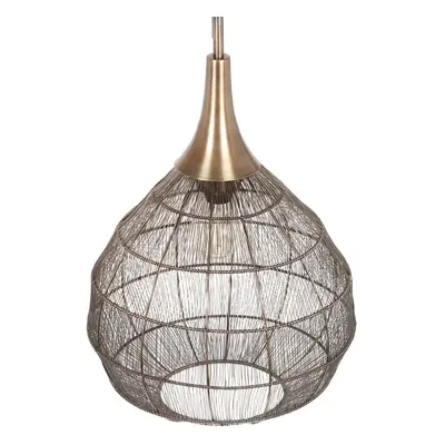 Trio Lighting Závěsné svítidlo Soraya, Ø 42 cm, kov, starožitná mosaz, kulovitý tvar