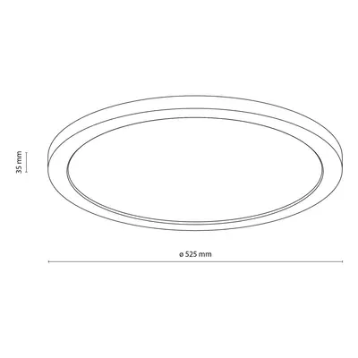 TK Lighting Panel Aqua LED, buk, Ø 52,5 cm, 45 W