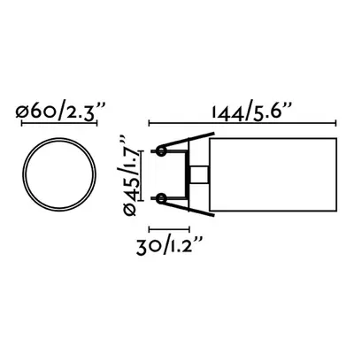 FARO BARCELONA Zapuštěné bodové svítidlo Stan, bílé, hliník, Ø 6 cm