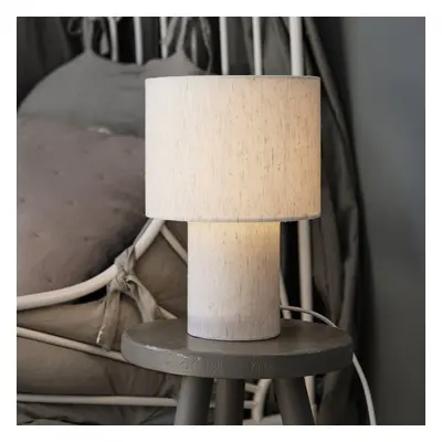 PR Home PR Home stolní lampa Leah, béžová, výška 28 cm, textilní materiál