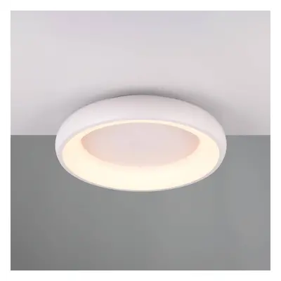 Trio Lighting LED stropní svítidlo Cardona, Ø 46,5 cm, matná bílá, kov, CCT