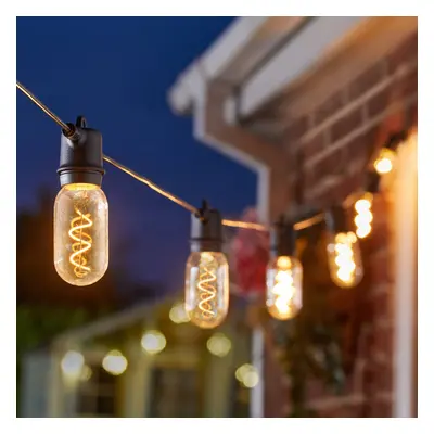 SMART GARDEN LED solární světelný řetěz Vintage 365, 8 světel, sklo