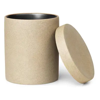 ferm LIVING ferm LIVING Nádoba Bon, výška 10,5 cm, béžová barva, porcelán