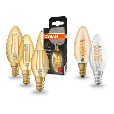 OSRAM OSRAM LED svíčka Vintage 1906, E14 Žárovka 4W 824 zlatá