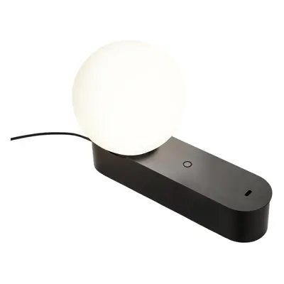 LEDS-C4 LEDS-C4 LED stolní lampa Perlina, černá, délka 22,8 cm