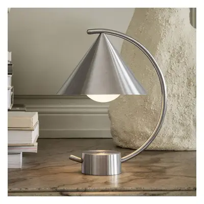 ferm LIVING ferm LIVING LED dobíjecí stolní lampa Meridian, ocel, stmívatelná