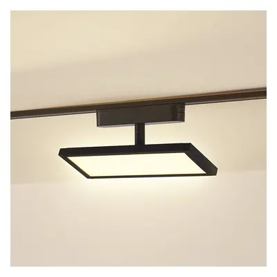 Lindby Lindby LED panel 48V Lumaro, černý, hliník, délka 20 cm, stmívatelný