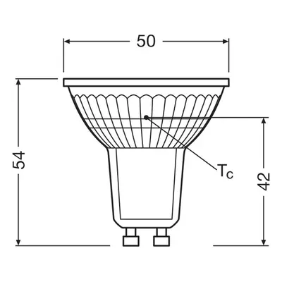 OSRAM Reflektor OSRAM LED GU10 4,3W 827 36° 6ks