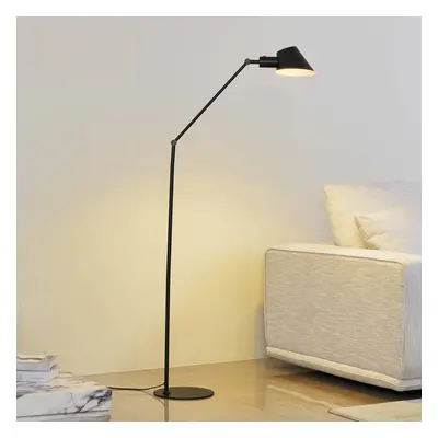 Lindby Stojací lampa Lindby Corali, černá, kov, výška 176,5 cm