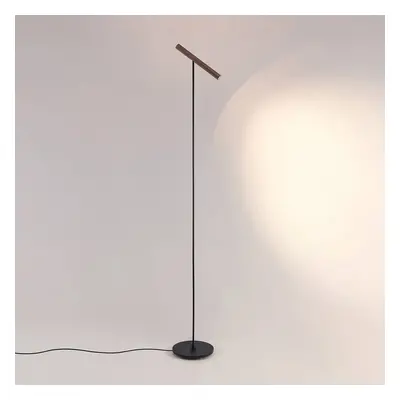 Molto Luce Stojací lampa Molto Luce LED Meyjo F, černá/kávově hnědá, hliník