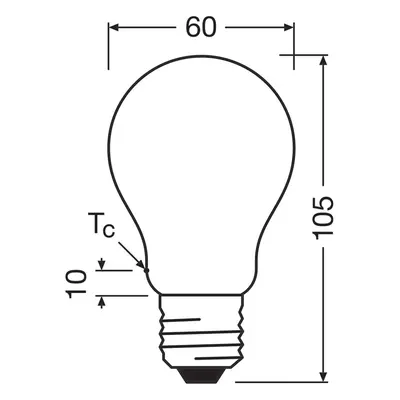 OSRAM OSRAM LED žárovka E27 5W matná 2 700K 1055lm 2er