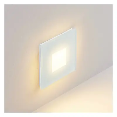 Molto Luce Molto Luce LED vestavné svítidlo Wall R68 Glass SQ, bílé, hliník, CCT