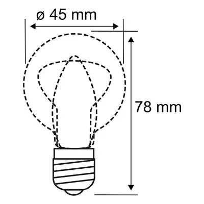 Paulmann Paulmann E14 2,6W 825 LED kapková žárovka zlatá