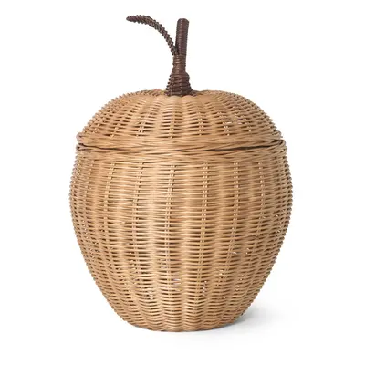 ferm LIVING ferm LIVING úložný koš Apple, ratan, výška 28 cm