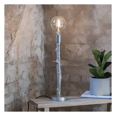 Markslöjd Stolní lampa Ramo, stříbrná barva, kov, výška 53 cm