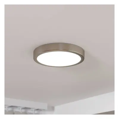 EGLO LED panel pro povrchovou montáž Fueva 5 IP20 830 nikl Ø21cm