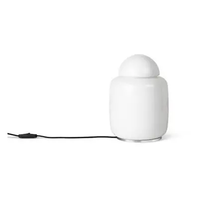 ferm LIVING ferm LIVING Stolní lampa Bell, sklo, bílá, výška 27,7 cm