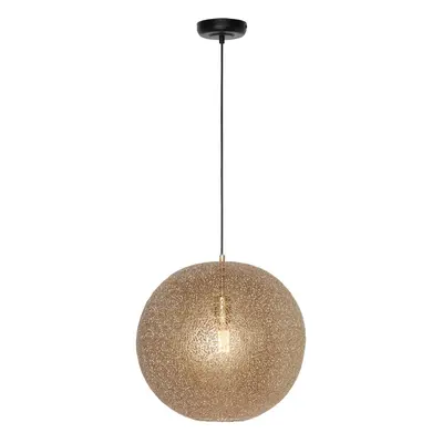 Freelight Závěsná lampa Oronero/Oro, Ø 50 cm, zlatá barva, kov