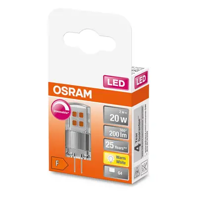 OSRAM OSRAM PIN 12V LED kolíková žárovka G4 2W 200lm dim