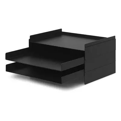 ferm LIVING ferm LIVING Organizér 2x2, černý, železný, 13 cm, stohovatelný