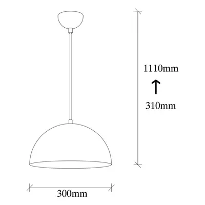 Opviq Závěsné svítidlo Berceste 231-S, stříbrná barva, kov, Ø 30 cm