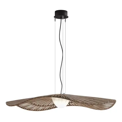 Bover Bover LED venkovní závěsná lampa Mediterránia, hnědá, Ø 105 cm