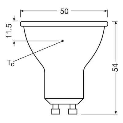 OSRAM OSRAM LED žárovka Reflektor GU10 6,9W 120° 830 čirá