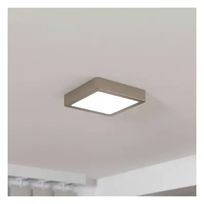 EGLO LED panel pro povrchovou montáž Fueva 5 IP20 830 nikl 16x16cm