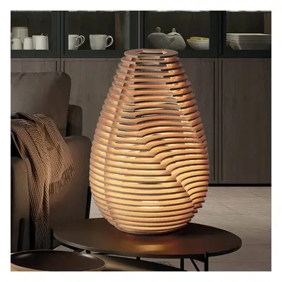 Eco-Light Stojací lampa Twist, buk, přírodní, 63,7 cm