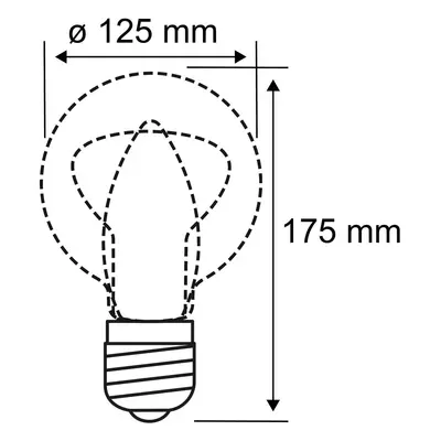 Pauleen Pauleen LED žárovka G125 E27 9 W čirá 2 700 K