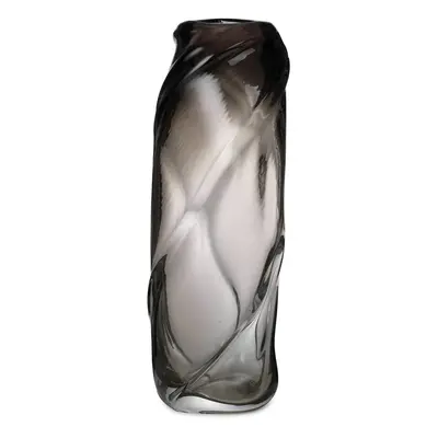 ferm LIVING ferm LIVING Váza Water Swirl Tall, šedá, výška 47 cm, sklo