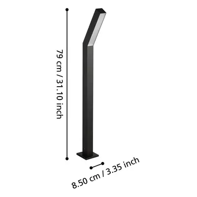 EGLO LED světlo na cestu Ugento, černé