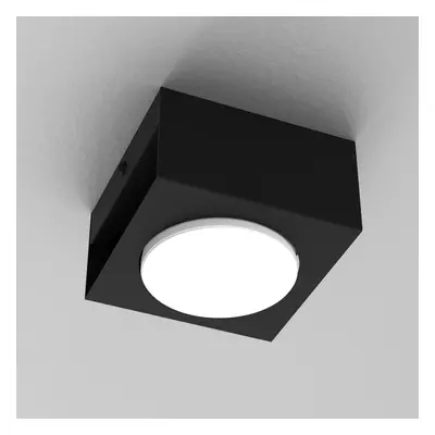 Luminex Downlight Ian v černé barvě, jeden zdroj