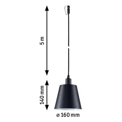 Paulmann Paulmann Plug & Shine LED závěsné svítidlo Kofia E14, hliník