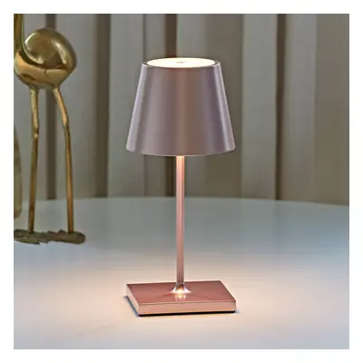 Sigor Nuindie mini LED dobíjecí stolní lampa, USB-C, růžová, IP54, stmívatelná