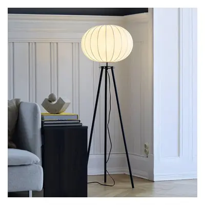 PR Home PR Home Stojací lampa Base, černá, výška 125 cm, textilní provedení