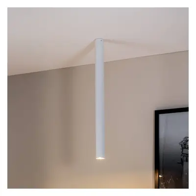 EMIBIG LIGHTING Stropní reflektor Tecno 1XXL, ocel, GU10, výška 80 cm, bílý