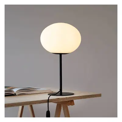 Dyberg Larsen Stolní lampa Dyberg Larsen Princess, opál/černá, 48,5 cm