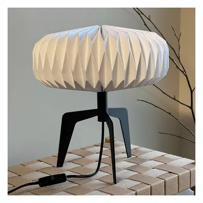 Dyberg Larsen Stolní lampa Dyberg Larsen Ventnor, černobílá, výška 34 cm,