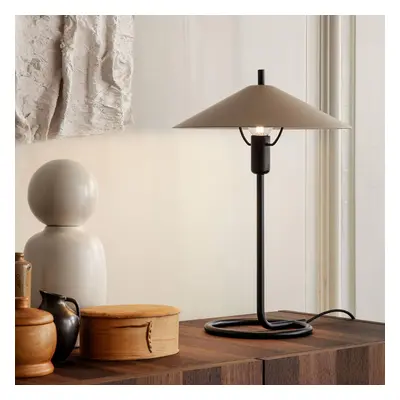 ferm LIVING ferm LIVING Stolní lampa Filo, béžová, kulatá, železo, 43 cm