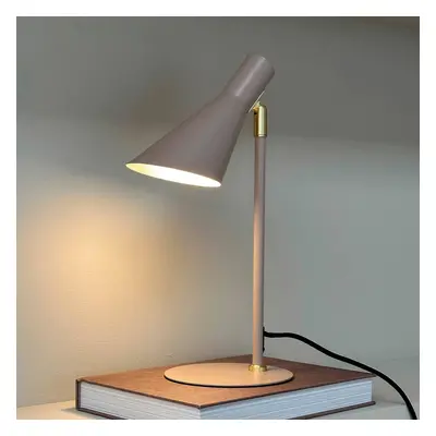 Dyberg Larsen Stolní lampa Dyberg Larsen DL12, béžová barva, výška 39,5 cm, kov