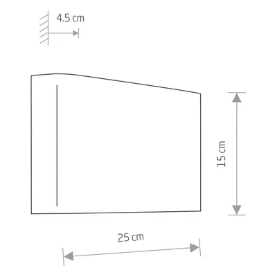 Euluna Nástěnné svítidlo Haga, zlatá barva, kov, šířka 25 cm, G9