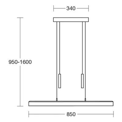 HerzBlut HerzBlut LED závěsná lampa Leonora, 85 cm, dřevo, stmívatelná