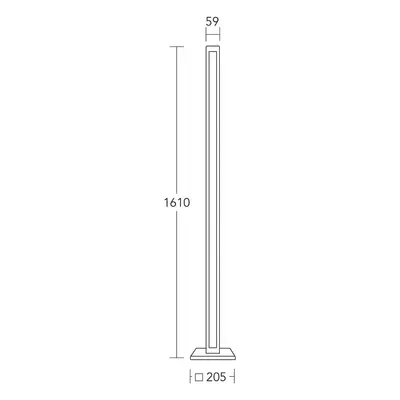 HerzBlut HerzBlut LED stojací lampa Karl K, dřevo, stmívatelná, 161 cm