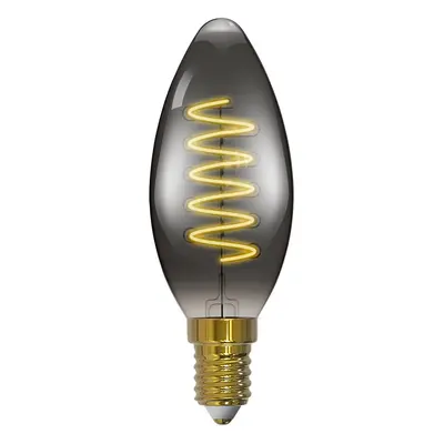 Arcchio Arcchio LED svíčka, E14, 4,9 W, kouřově šedá, 1800 K