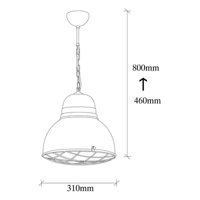 Opviq Saglam 3729 závěsné světlo, žlutá barva, železo, Ø 32 cm