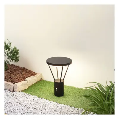 Lucande Lucande LED solární lampa Elario, 44 cm, černá, senzor