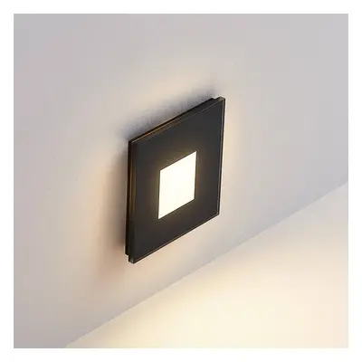 Molto Luce Molto Luce LED vestavné svítidlo nástěnné R68 sklo IP44 SQ, černé