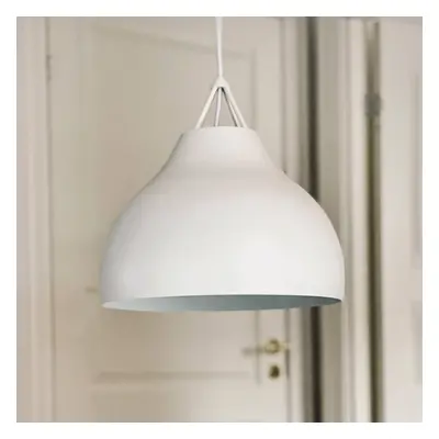 Dyberg Larsen Dyberg Larsen Pyra závěsná lampa, Ø 29 cm, bílá, kov