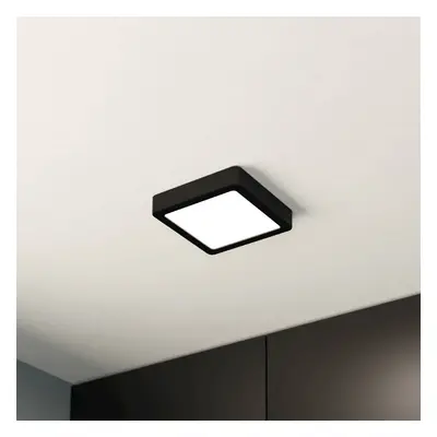 EGLO LED panel pro povrchovou montáž Fueva 5 IP20 830 černý 16x16cm